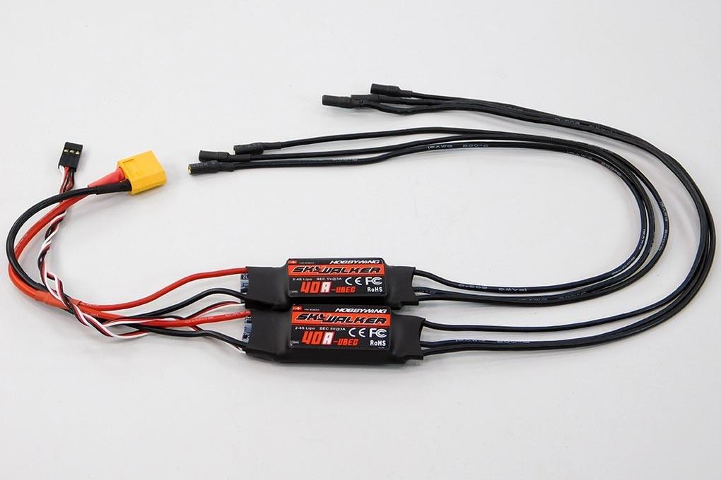 Freewing Dual 40A Brushless ESCs with XT-60 Connector 004D002002