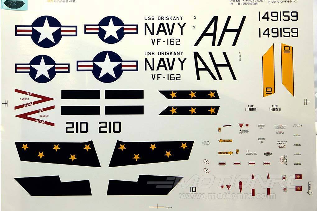 Freewing F-8 Crusader Decal Sheet FJ1081107