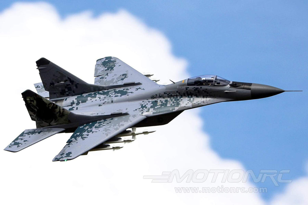 Freewing MiG-29 Fulcrum Digital Camo Twin 80mm EDF Jet - ARF PLUS FJ31611A+