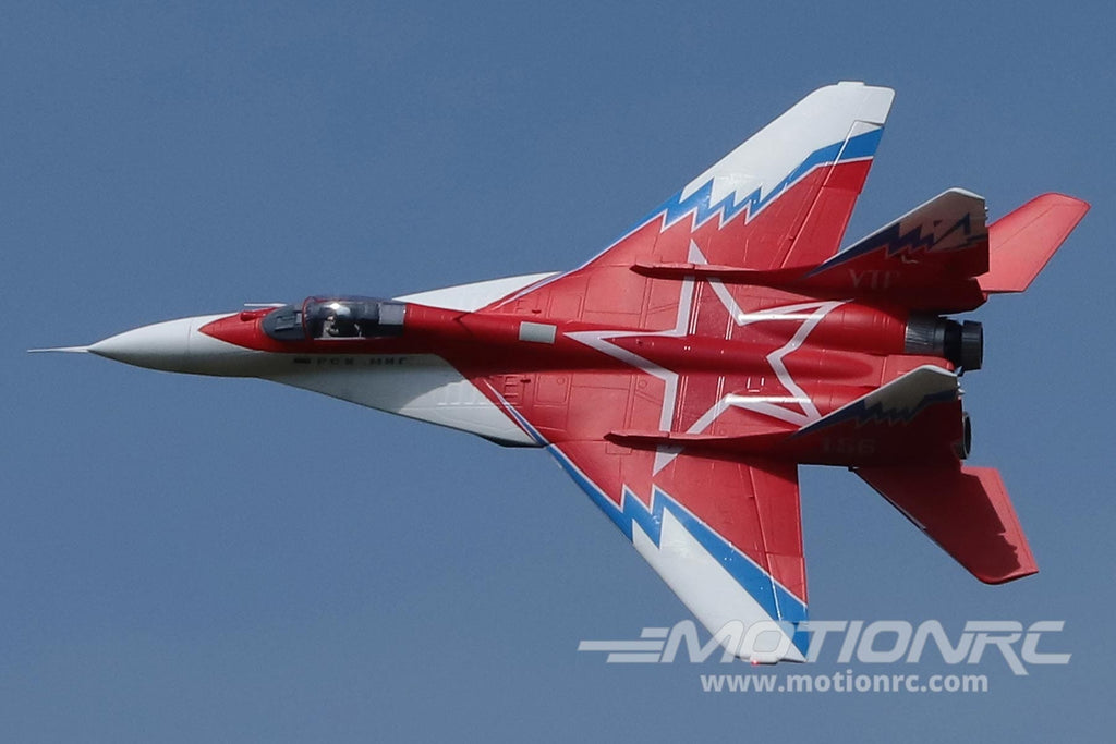 Freewing MiG-29 Fulcrum Red Star Twin 80mm EDF Jet with Thrust Vectoring - PNP FJ31621P