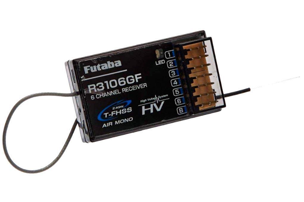Futaba R3106GF 6-Channel T-FHSS Mono Receiver FUTL7609