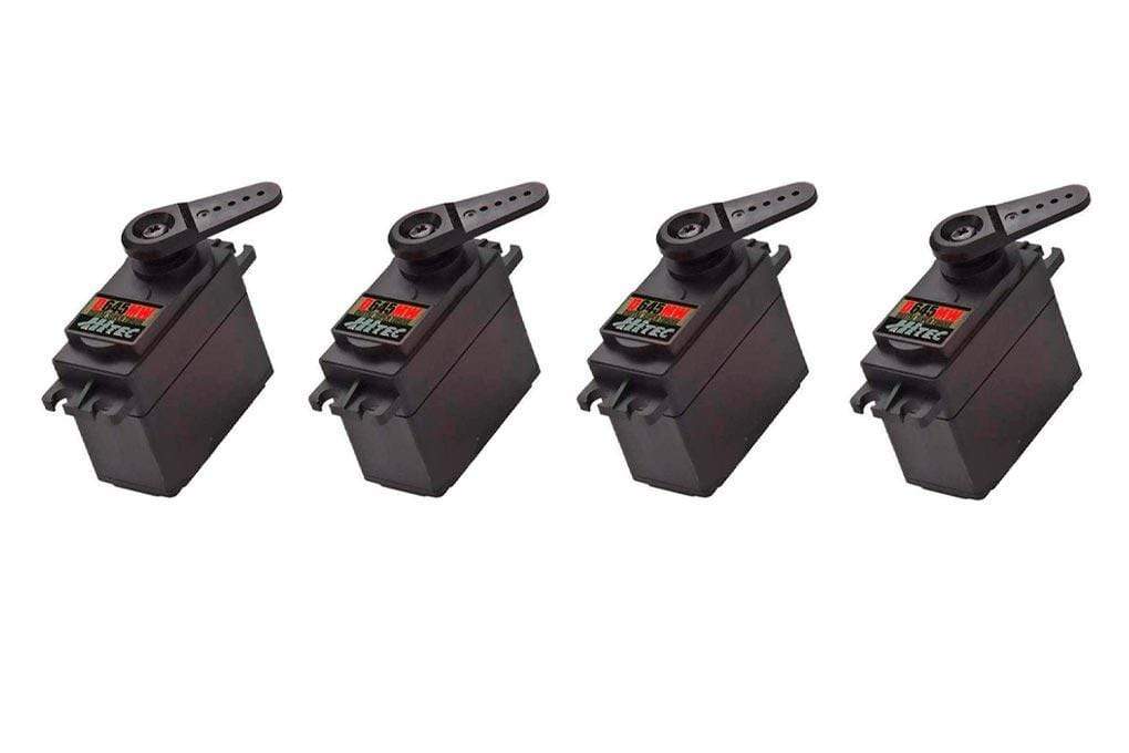 Hitec D-645MW High Voltage High Torque Digital Metal Gear Servo Airplane Multi-Pack (4 Servos) HRC6005-017