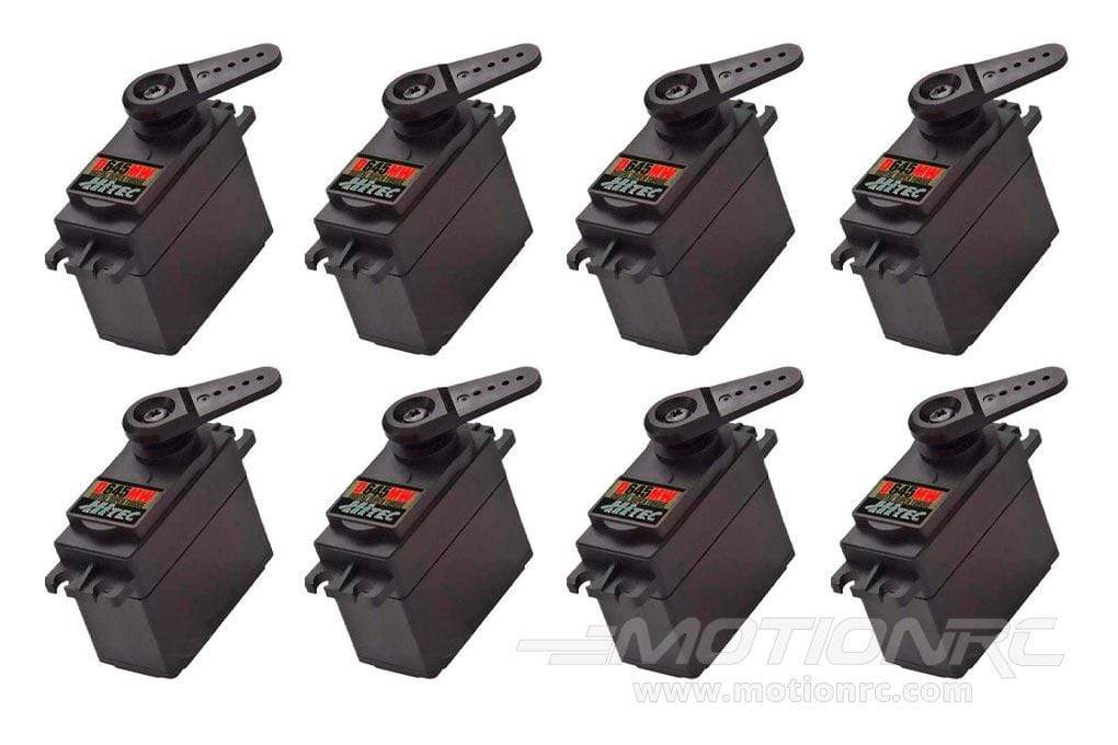 Hitec D-645MW High Voltage High Torque Digital Metal Gear Servo Airplane Multi-Pack (8 Servos)