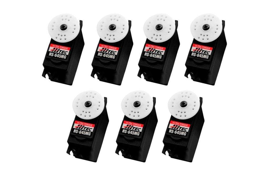 Hitec HS-645MG Ultra Torque Ball Bearing Metal Gear Servo Airplane Multi-Pack (7 Servos) HRC6005-011