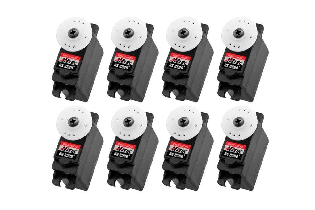 Hitec HS-85BB High Torque Micro Servo Airplane Multi-Pack (8 Servos) HRC6005-003