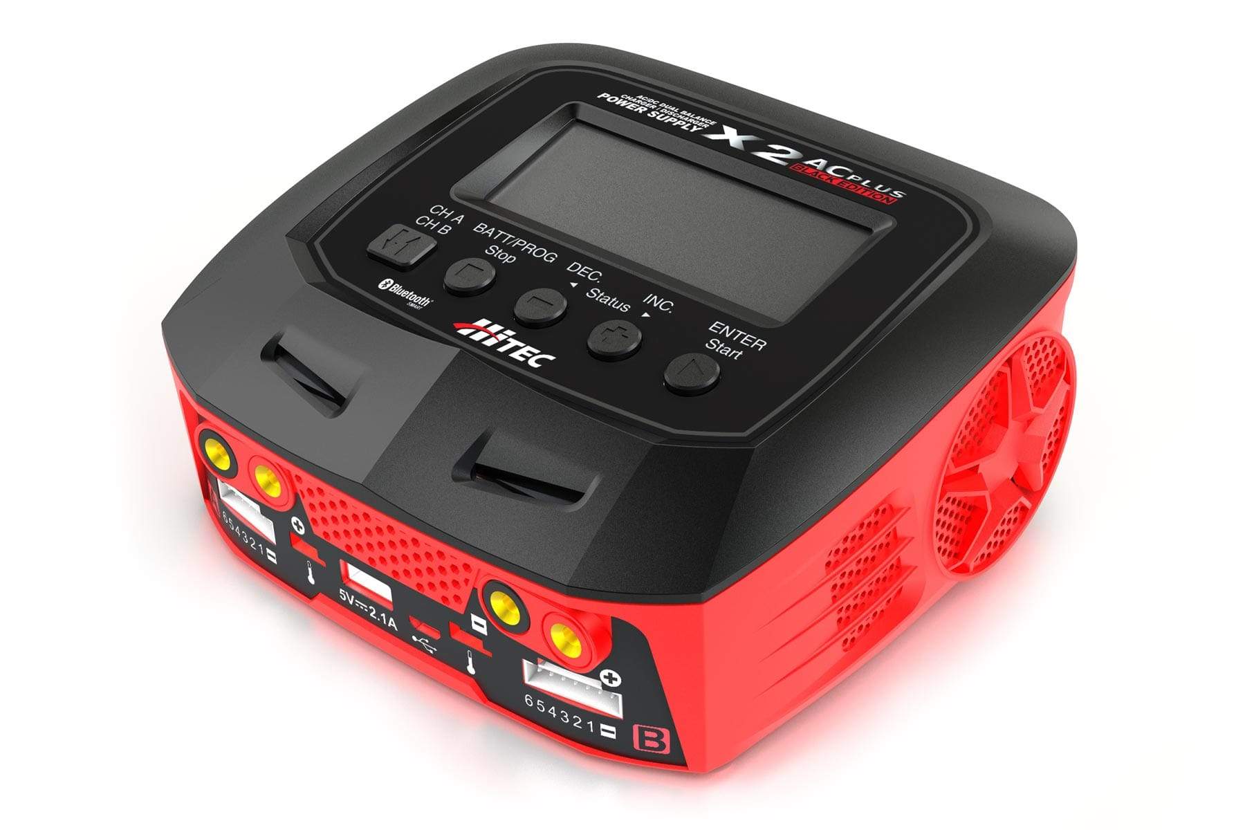 Hitec X2AC+ Black Edition 100W 6 Cell (6S) Dual Port LiPo AC/DC Charger HRC44270