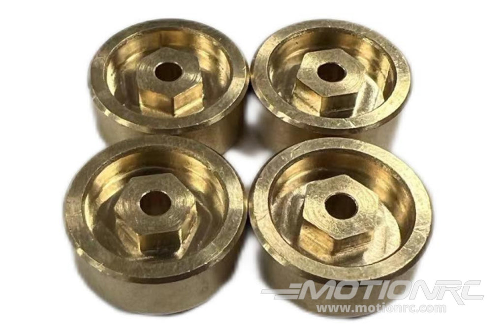 Hobby Plus 1/18 Scale CP18P 11g Machined Brass Wheel Hex Set (4) HBP240287