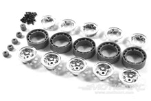 Load image into Gallery viewer, Hobby Plus Internal Bead Lock Wheel 5 pc. Set - Chrome HBP240066
