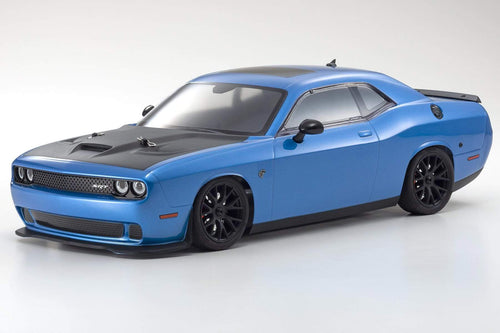 Kyosho Fazer Mk2 Challenger SRT Hellcat Blue 1/10 Scale 4WD Car - RTR KYO34415T2