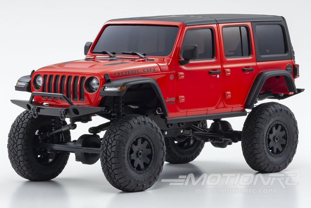 Kyosho Mini-Z 4x4 Jeep Wrangler Unlimited Rubicon Red 1/27 Scale 4WD Truck - RTR KYO32521R