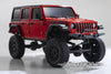 Kyosho Mini-Z 4x4 Jeep Wrangler Unlimited Rubicon Red 1/27 Scale 4WD Truck - RTR KYO32521R