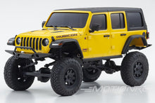 Load image into Gallery viewer, Kyosho Mini-Z 4x4 Jeep Wrangler Unlimited Rubicon Yellow 1/27 Scale 4WD Truck - RTR KYO32521Y
