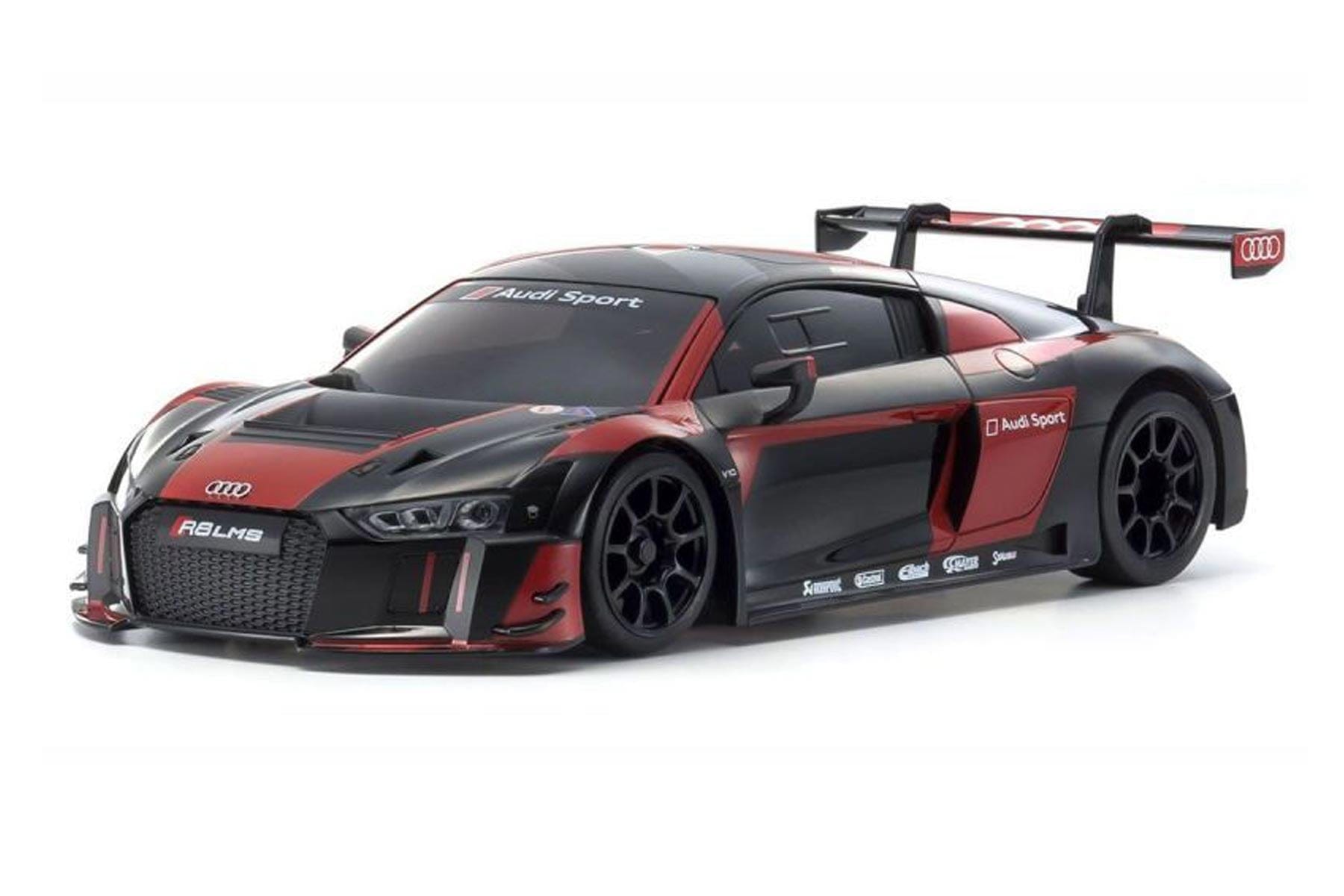 Kyosho Mini-Z Black/Red Audi R8 LMS 2015 MR-03 1/27 Scale RWD Car - RTR KYO32344BKR