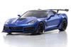 Kyosho Mini-Z Corvette ZR1 Elkhart Lake Blue Readyset 1/27 Scale RWD Car w/LEDs - RTR KYO32334BL