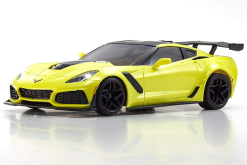 Kyosho Mini-Z Corvette ZR1 Yellow Readyset 1/27 Scale RWD Car w/LEDs - RTR KYO32334Y