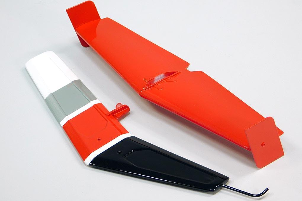 Roban 500 Size MD-500E Police Red Tail Fin Set RBN-SP-MD500PR-03