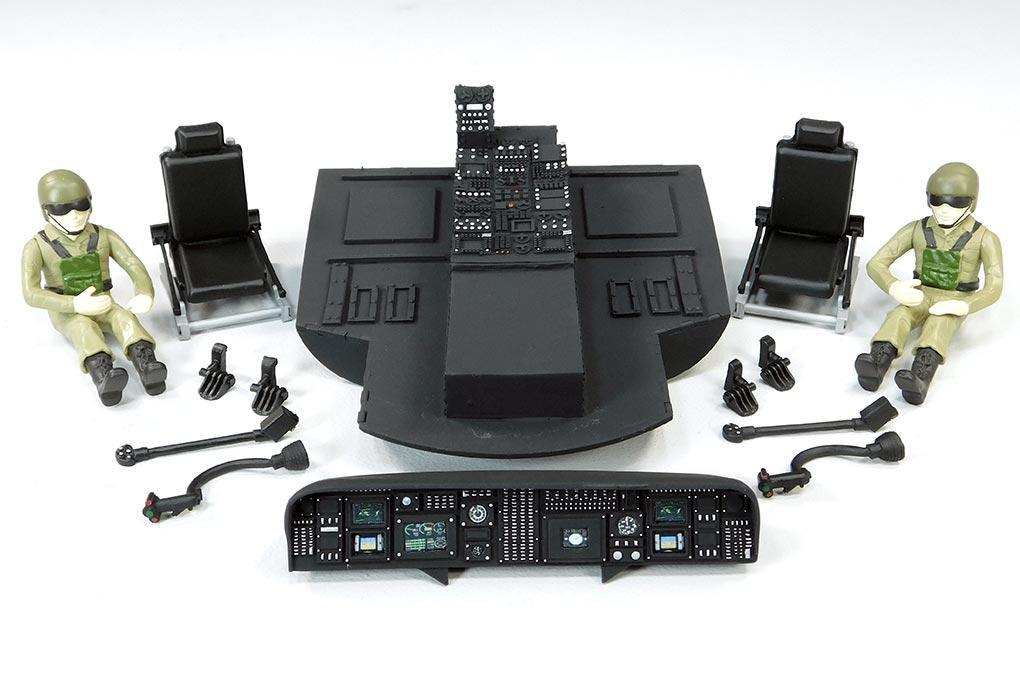 Roban 500 Size UH-60 Black Hawk Complete Cockpit Set RBN-HSB-UH60CPT5