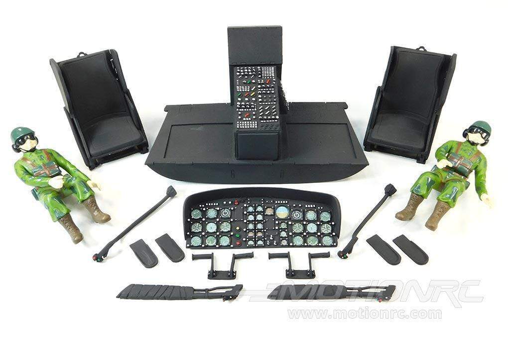 Roban 600 Size UH-1N Iroquois Complete Cockpit Set RBN-HSB-UH1NCPT6