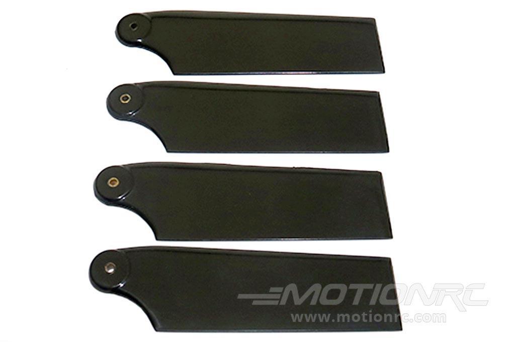 Roban 700/800 AH-64/UH-60/UH-60J  Size 4B Tail Blade Set, Black RBN-70-058-4BT