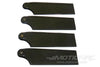 Roban 700/800 AH-64/UH-60/UH-60J  Size 4B Tail Blade Set, Black RBN-70-058-4BT