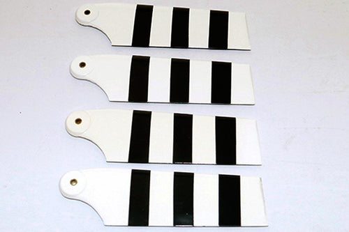 Roban 700/800 Size B429 4B Tail Set, Black/White RBN-70-058-BE429