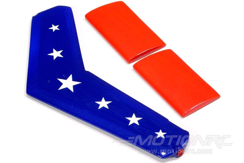 Roban 700 Size B206 Stars and Stripes Tail Fin Set RBN-SP-JR700-02SS