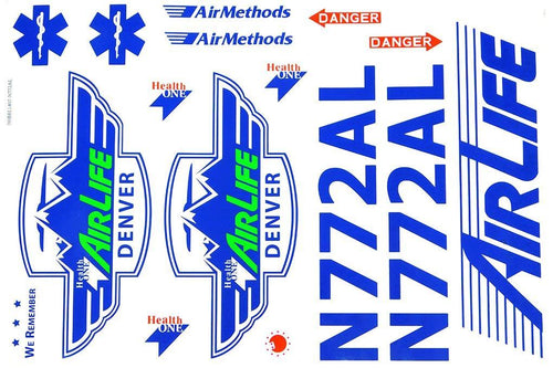 Roban 700 Size B407 Air Life Decal Set RBN-70-118-B407DLF