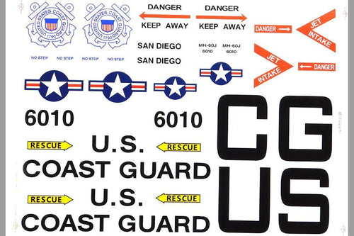Roban 700 Size HH-60 Jayhawk Decal Set RBN-70-118-HH-60