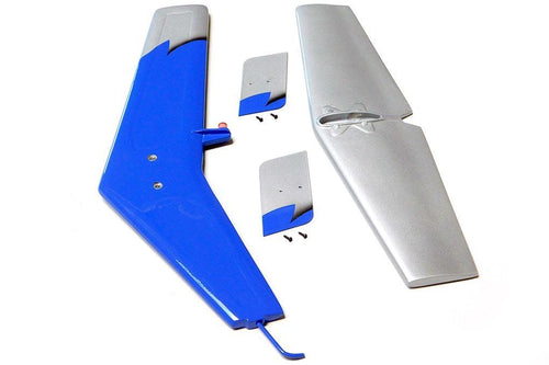 Roban 700 Size MD-500E G-Jive Blue Tail Fin Set RBN-SP-MD700-04GJB