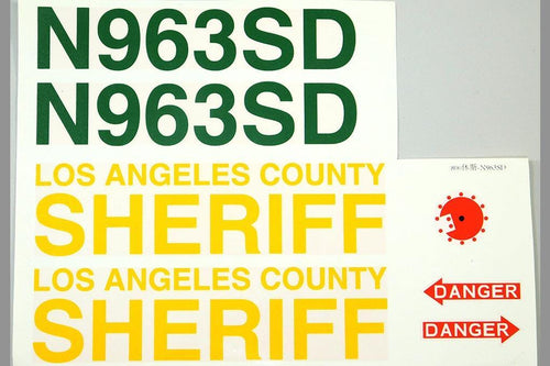 Roban 800 Size MD-500E LA Sheriff Decal Set RBN-70-118-MD500E