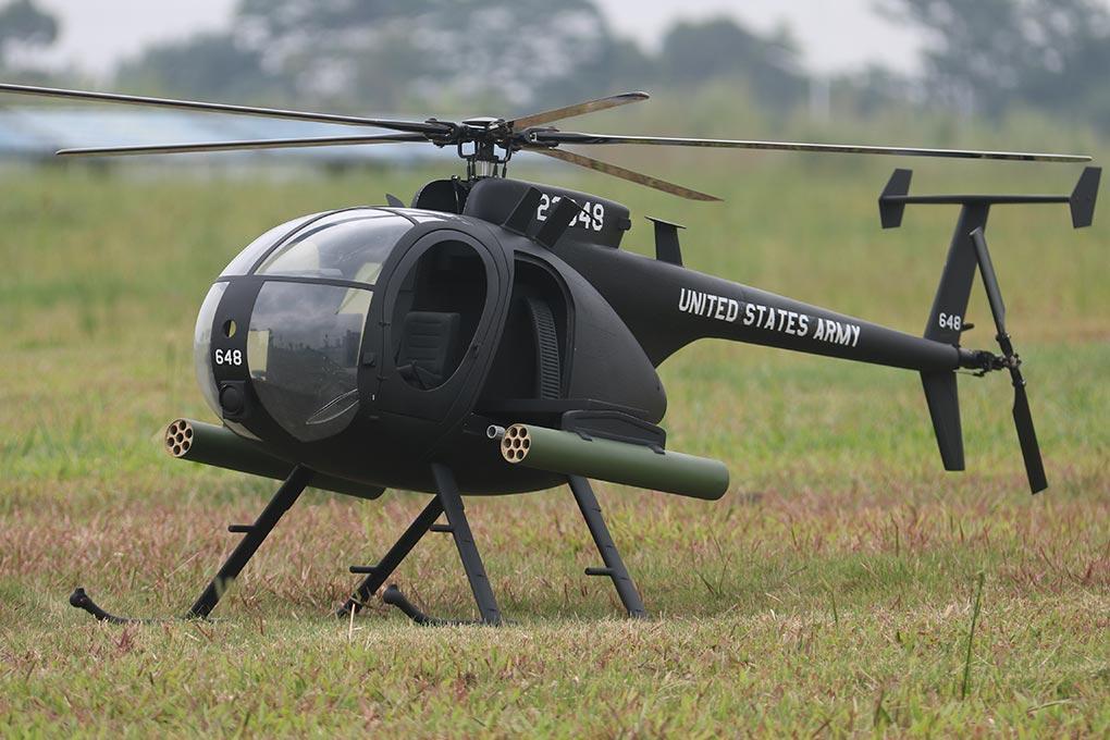 Roban AH-6 Little Bird 800 Size Scale Helicopter - ARF RBN-LTB-8