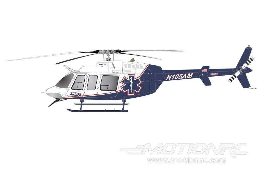 Roban B407 Air Life Blue/White 700 Size Scale Helicopter - ARF