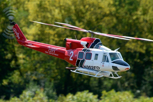 Roban B412 LA Fire & Rescue 800 Size Scale Helicopter - ARF RBN-412WBR-S8