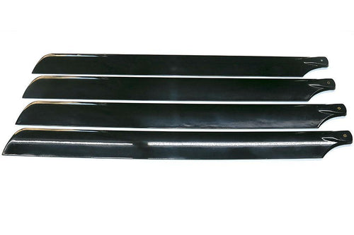 Roban Complete Blade Set (4pcs) for 4 Blade Metal Rotorhead RBN-HMB-CF600-4