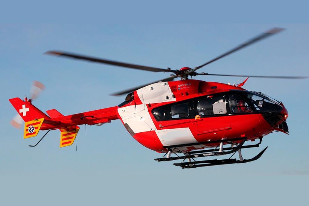 Roban EC-145 Red and White 800 Size Scale Helicopter - ARF