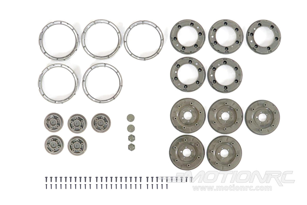 Roc Hobby 1/12 Scale 1941 MB Willys 4WD Truck Front/Rear Wheel Set FMSC1146