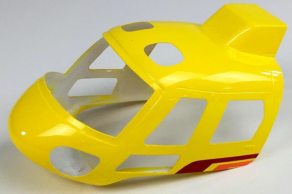 RotorScale AS350 Alpine Yellow and Red 450 Front Canopy RSH000405