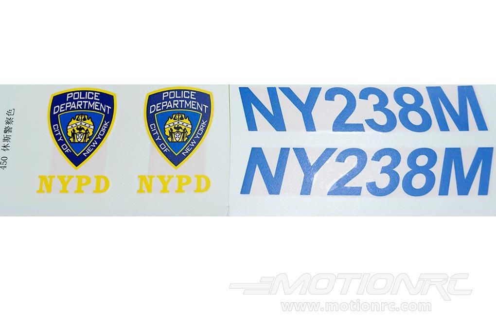 RotorScale MD500E Police Blue 450 Decal Set RSH000106