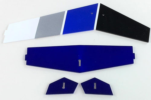 RotorScale MD500E Police Blue 450 Tail Fin Set RSH000101