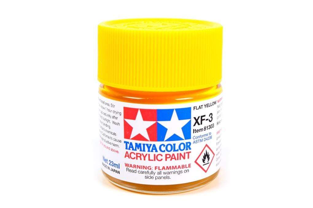 Tamiya Acrylic XF-3 Flat Yellow 23ml Bottle