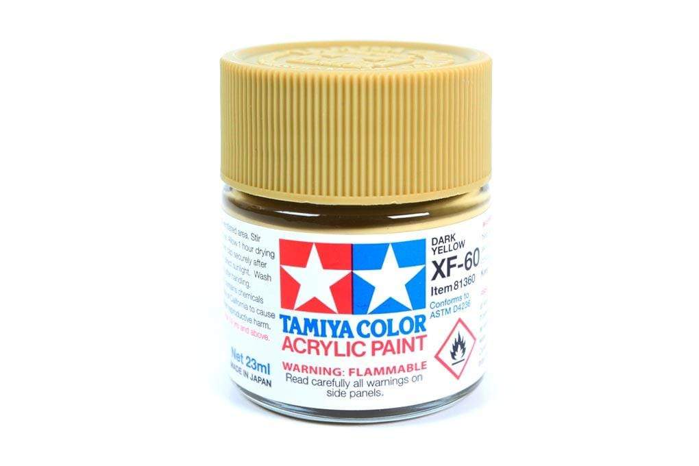 Tamiya Acrylic XF-60 Dark Yellow Paint 23ml Bottle