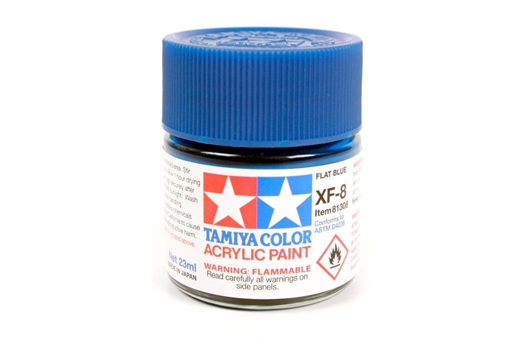 Tamiya Acrylic XF-8 Flat Blue 23ml Bottle