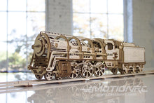 Load image into Gallery viewer, UGears Locomotive with Tender Mechanical 3D Wooden Model Kit UTG0011
