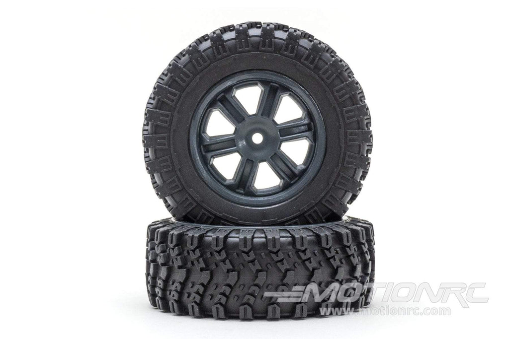 XK 1/12 Scale Military Truck Gray Left Tires WLT-124302-1102-002