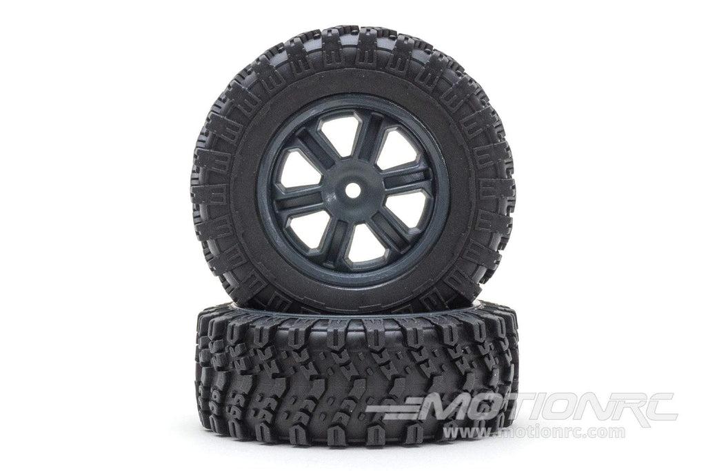 XK 1/12 Scale Military Truck Gray Right Tires WLT-124302-1103-002