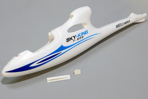 XK Sky King Glider Blue 750mm Fuselage WLT-F959-001-BLUE