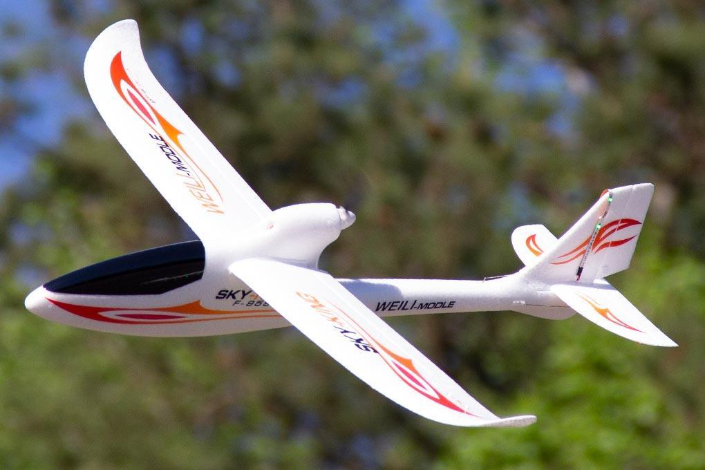 XK Sky King Glider Red with LED Lights 750mm (29.5