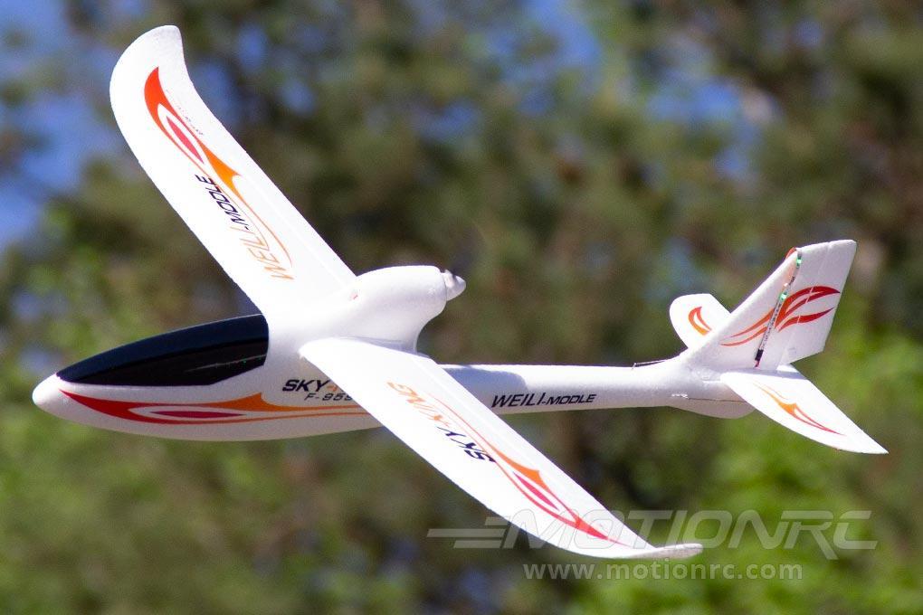 XK Sky King Glider Red with LED Lights 750mm (29.5") Wingspan - RTF WLT-F959-B-RED